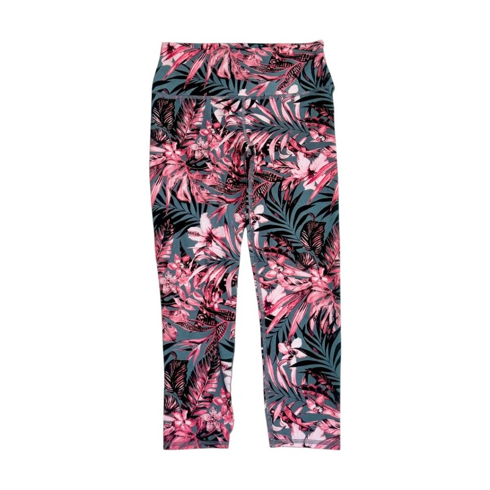 Evolution and Creation Tropical Leaf Print Leggings! EVCR, Size Medium, NWOT!
